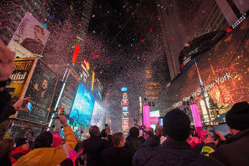 Como é passar o ano novo na Times Square