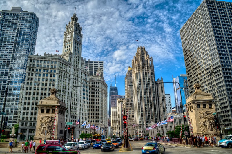 Avenida Michigan em Chicago
