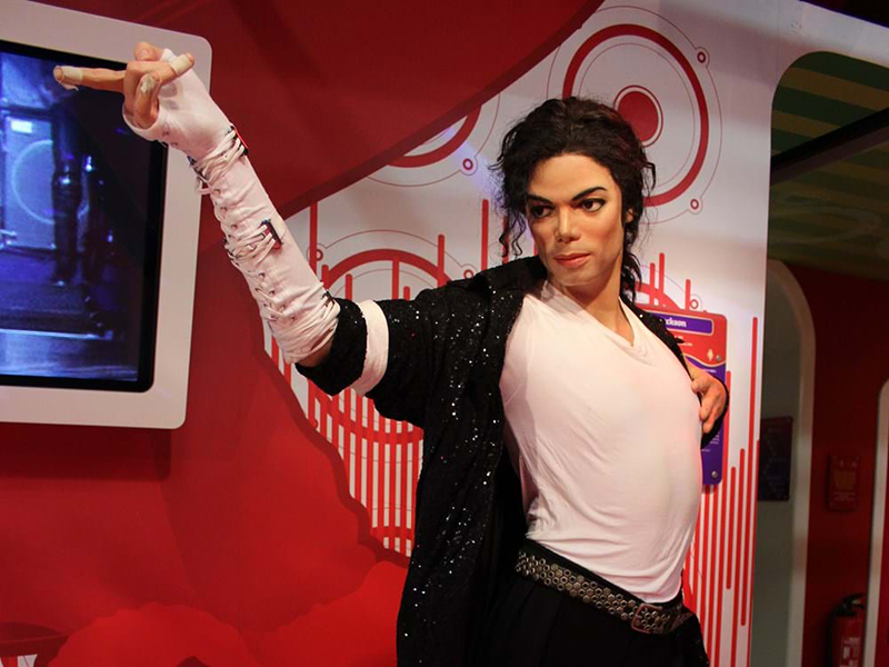 Michael Jackson no museu de cera Madame Tussauds em Nova York