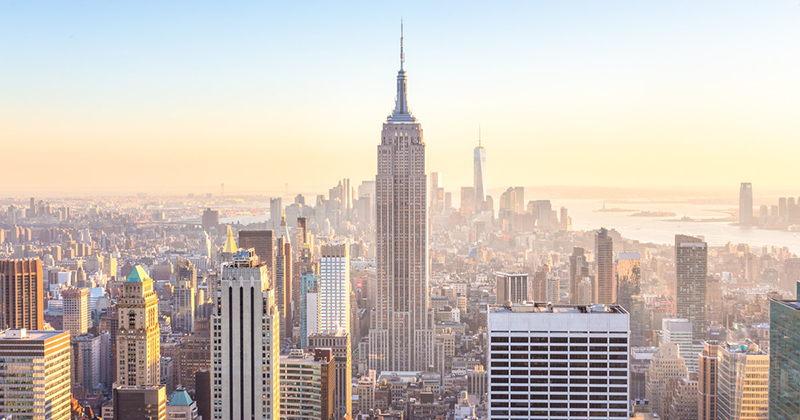 Vista do Empire State Building em Nova York