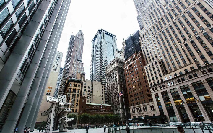 Lower Manhattan e o Financial District em Nova York