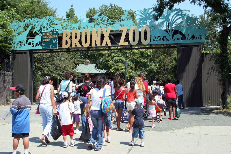 Entrada do Zoológico do Bronx em Nova York