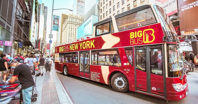 Passeio de ônibus turístico em Nova York