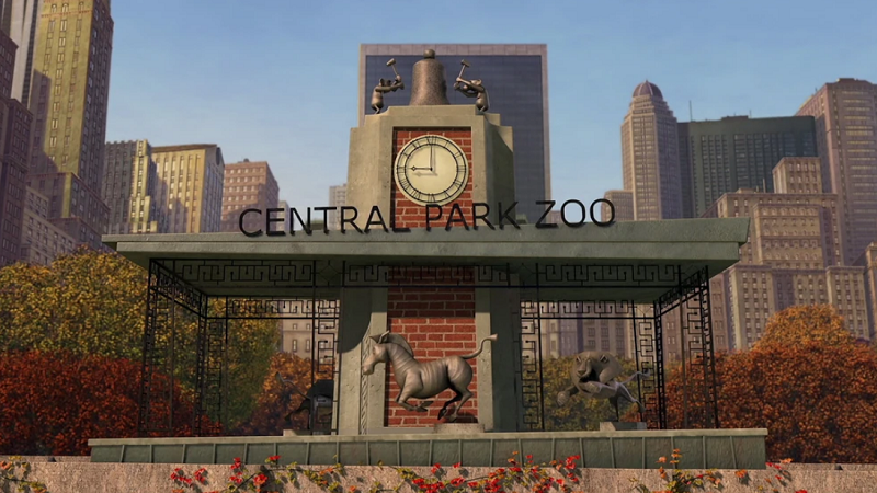 Representação do Zoológico do Central Park em Nova York 