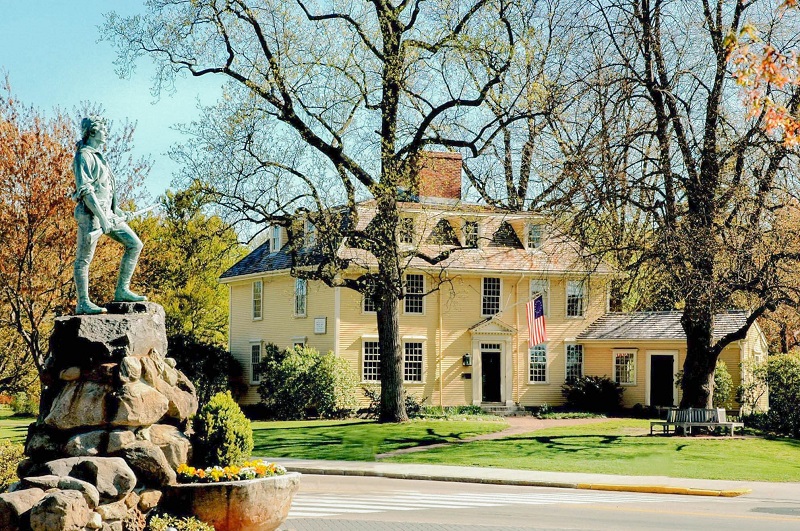 Vila de Lexington em Massachusetts