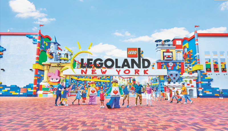 Entrada do parque Legoland em Nova York