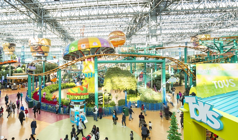 Parque Nickelodeon Universe perto de Nova York