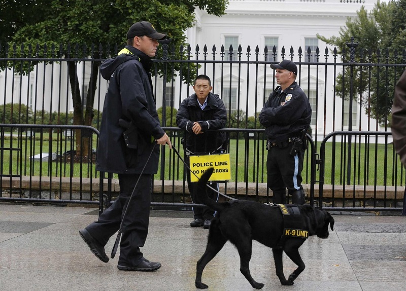 Segurança da Casa Branca em Washington