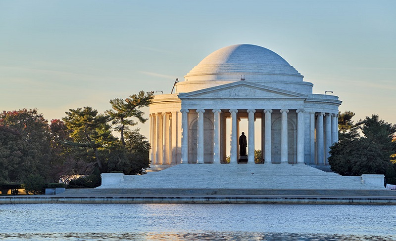 Estrutura do Jefferson Memorial em Washington