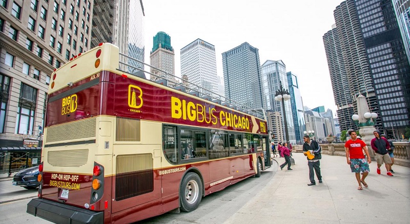 Ônibus turístico em Chicago