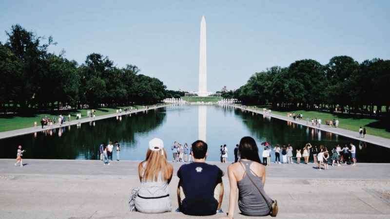 Turistas em Washington