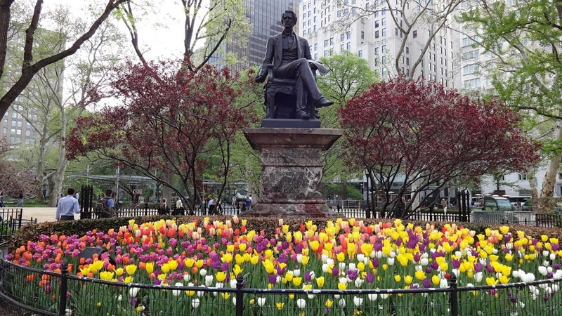 Flores da primavera em Nova York